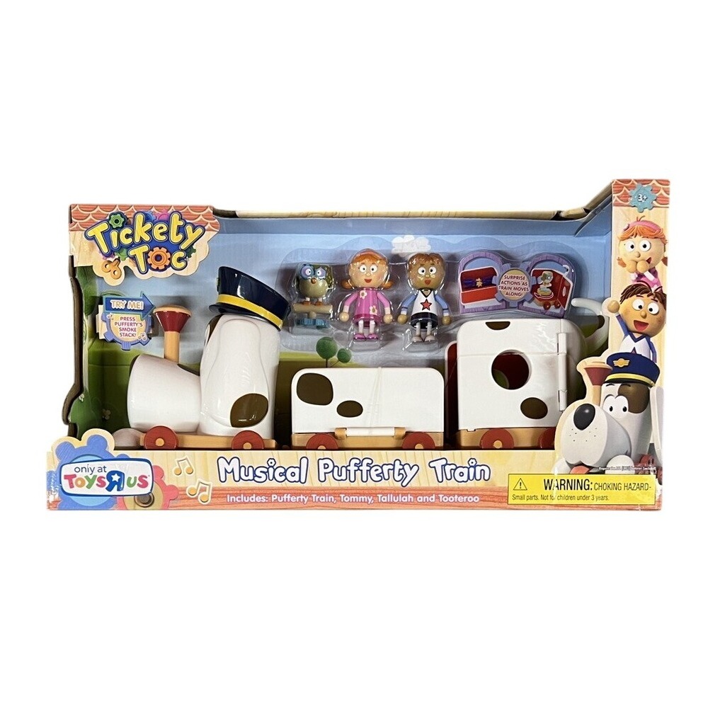 Tickety Toc Pufferty Dog Musical Train Figures Tommy Tallulah SEALED